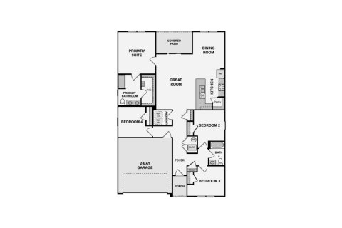 Townhouse floor plan «165SQM RADFORD», 4 bedrooms in SAWMILL COURT