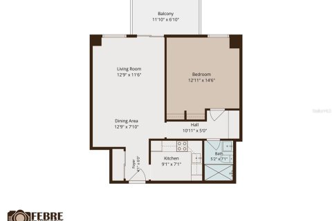 Condo in Tampa, Florida, 1 bedroom № 2393873 - photo 22
