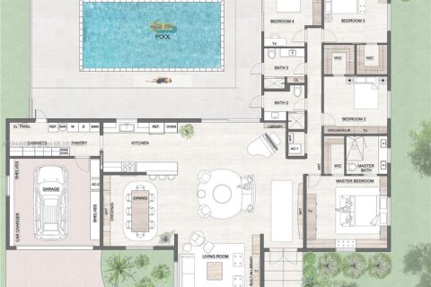 Villa ou maison à louer à Coral Gables, Floride: 4 chambres, 264.59 m2 № 1940452 - photo 3