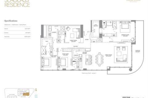 Condominio en alquiler en Fort Lauderdale, Florida, 4 dormitorios, 290.04 m2 № 2146526 - foto 20