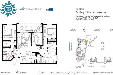 Condo in Sunny Isles Beach, Florida, 3 bedrooms  № 1739560 - photo 22