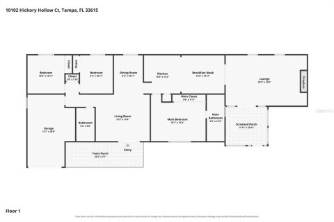 Villa ou maison à vendre à Tampa, Floride: 3 chambres, 153.85 m2 № 2418652 - photo 18