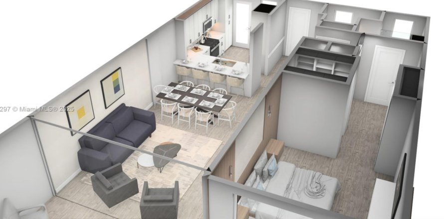 Condo à Miami, Floride, 1 chambre  № 1965606