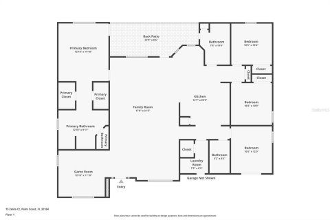 House in Palm Coast, Florida 4 bedrooms, 210.42 sq.m. № 1807965 - photo 27