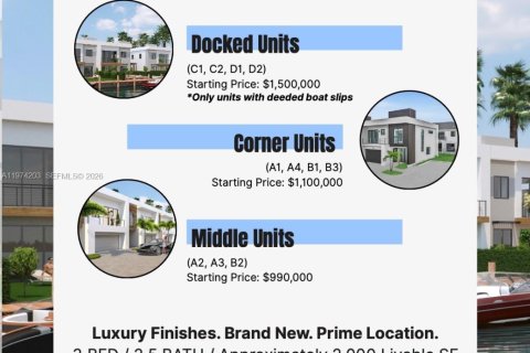 Touwnhouse à vendre à Dania Beach, Floride: 3 chambres, 189.52 m2 № 2090681 - photo 2