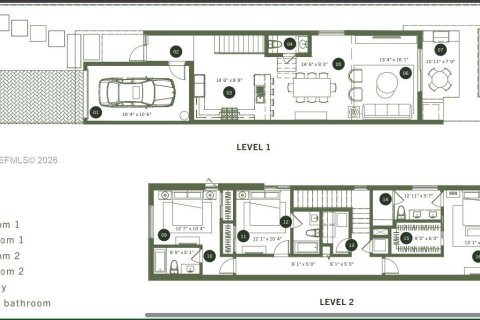 Adosado en venta en Miami, Florida, 3 dormitorios, 205.78 m2 № 2000418 - foto 29
