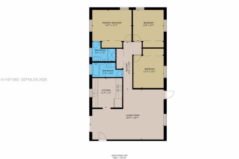 House in Miami, Florida 3 bedrooms, 124.86 sq.m. № 2041140 - photo 3