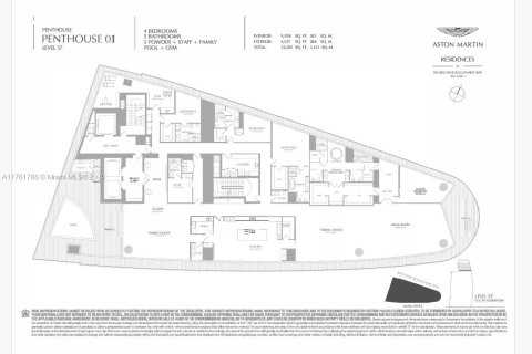 Купить кондоминиум в Майами, Флорида 5 спален, 925.12м2, № 1978191 - фото 21