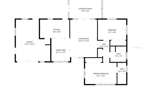 Villa ou maison à louer à Gulfport, Floride: 2 chambres, 103.4 m2 № 2432680 - photo 4