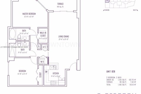 Купить кондоминиум в Майами, Флорида 2 спальни, 102.66м2, № 1942551 - фото 19