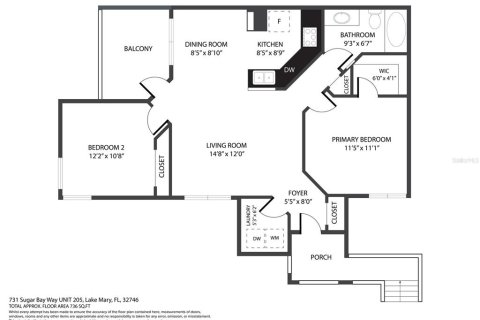 Condominio en venta en Lake Mary, Florida, 2 dormitorios, 79.06 m2 № 1772976 - foto 16