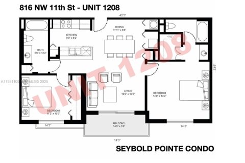 Copropriété à louer à Miami, Floride: 2 chambres, 82.78 m2 № 1989598 - photo 4