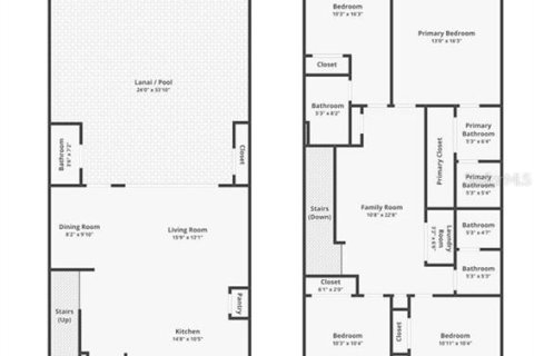 Купить таунхаус в Киссимми, Флорида 12 комнат, 210.24м2, № 2431167 - фото 24