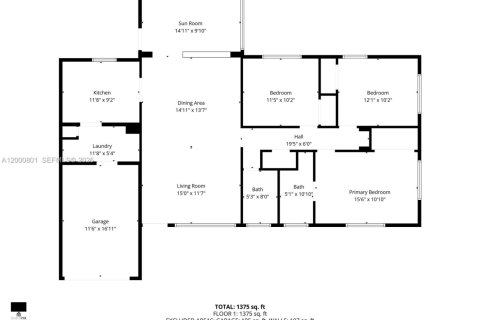Снять в аренду виллу или дом в Уилтон-Мэнорс, Флорида 3 спальни, 148.27м2, № 2065091 - фото 12