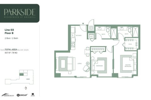 Купить кондоминиум в Майами, Флорида 2 спальни, № 1935810 - фото 11