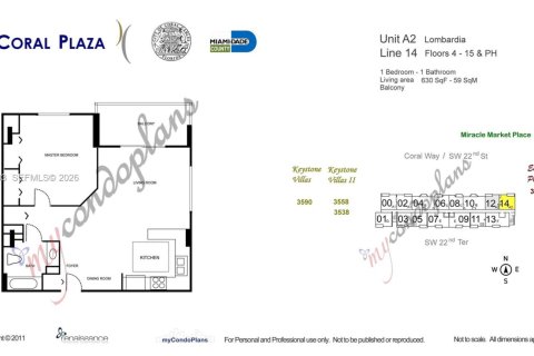Copropriété à louer à Miami, Floride: 1 chambre, 58.53 m2 № 2005832 - photo 17