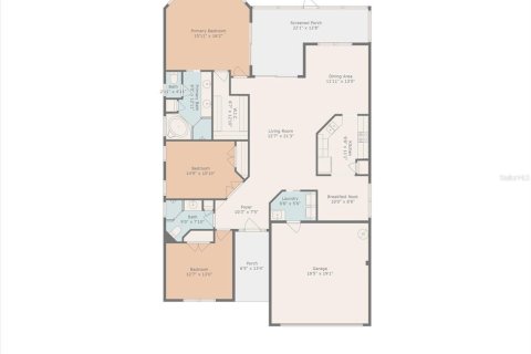House in Weeki Wachee, Florida 3 bedrooms, 158.21 sq.m. № 1677747 - photo 2
