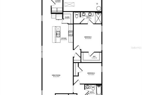 House in Wildwood, Florida 4 bedrooms, 154.68 sq.m. № 2107906 - photo 11