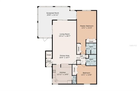 Condo in Palm Harbor, Florida, 2 bedrooms  № 1529471 - photo 30