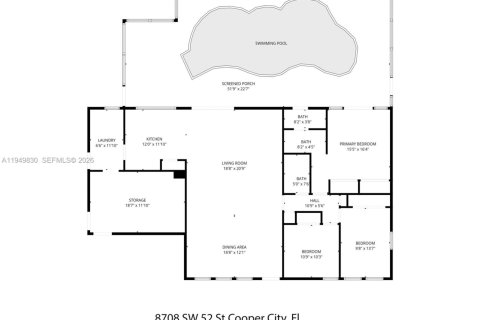 Купить виллу или дом в Купер-Сити, Флорида 4 спальни, 145.39м2, № 2005969 - фото 4