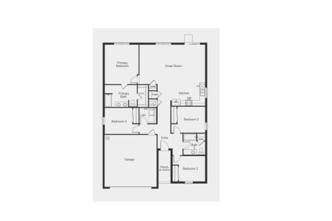House floor plan «1707», 4 rooms in Parkside in the Lakeland-Winter Haven Area