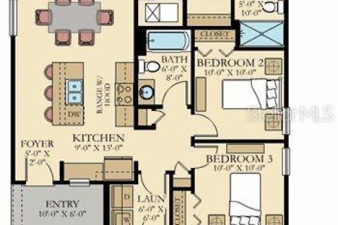 Casa en venta en Kissimmee, Florida, 3 dormitorios, 117.06 m2 № 1900672 - foto 19