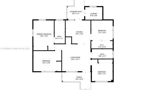 House in Opa-locka, Florida 4 bedrooms, 87.14 sq.m. № 1880046 - photo 19