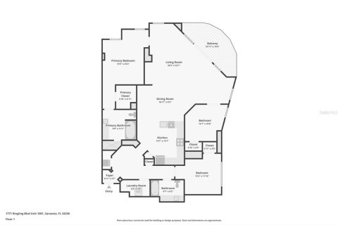 Condominio en alquiler en Sarasota, Florida, 3 dormitorios, 167.97 m2 № 2219438 - foto 7