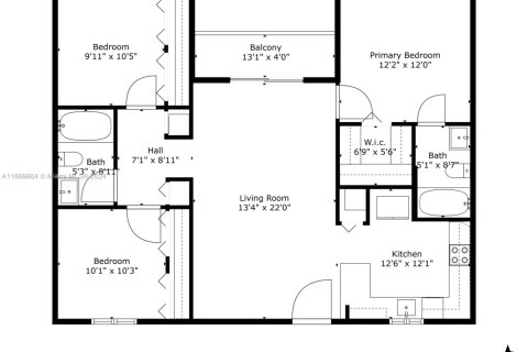 Condominio en venta en Miami, Florida, 3 dormitorios, 117.06 m2 № 1691912 - foto 10