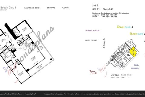 Condominio en venta en Hallandale Beach, Florida, 3 dormitorios, 193.05 m2 № 1811187 - foto 4
