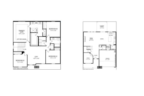 House floor plan «House», 4 bedrooms in Eagle Landing - Eagle Rock 50'