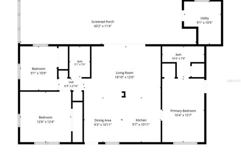 House in Saint Petersburg, Florida 3 bedrooms, 109.16 sq.m. № 2215542 - photo 3