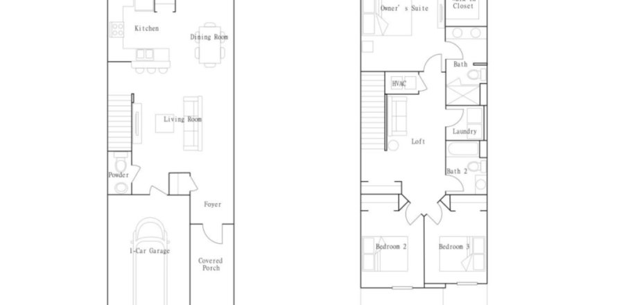 Townhouse in Townes at Veridian in Wesley Chapel, Florida 3 rooms, 155 sq.m. № 366140