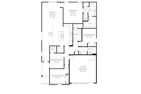House floor plan «House», 4 bedrooms in Dunns Crossing