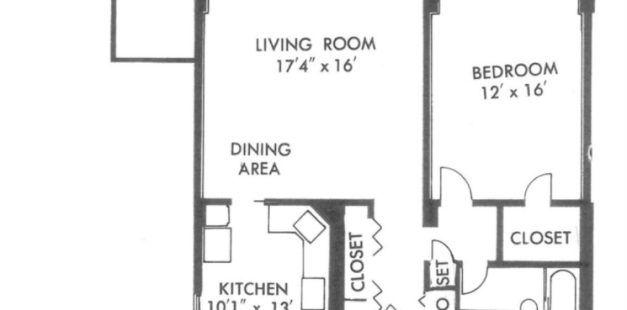 Condo à Palm Beach, Floride, 1 chambre № 984184