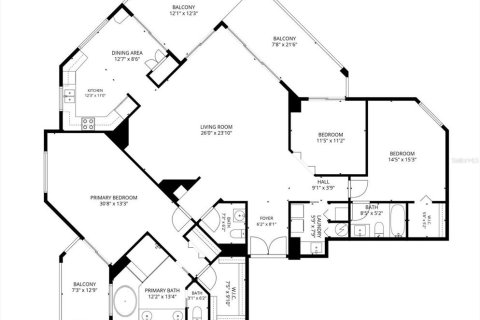 Condo in Clearwater, Florida, 3 bedrooms  № 2396312 - photo 15