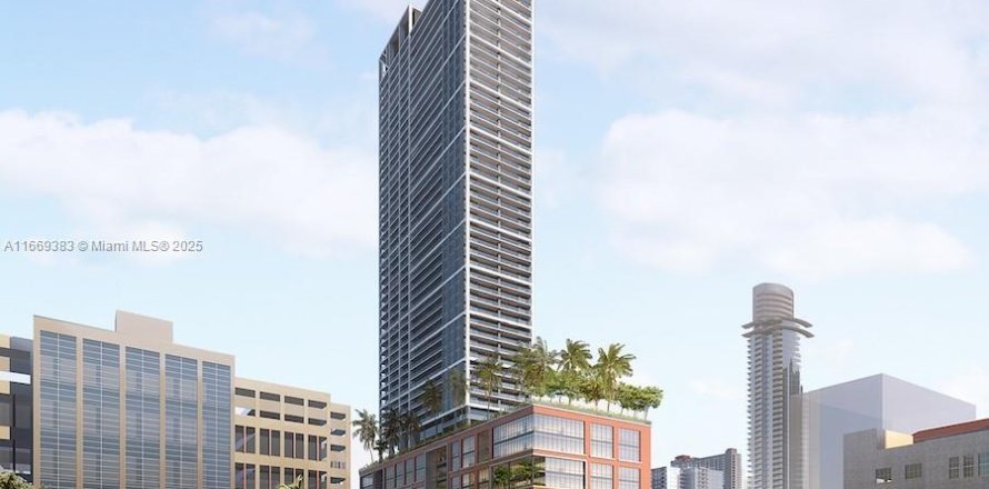 Кондоминиум с 1 спальней в Майами, Флорида № 2016730