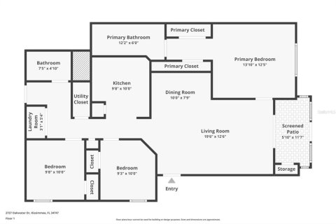Copropriété à vendre à Kissimmee, Floride: 3 chambres, 116.59 m2 № 1844863 - photo 27