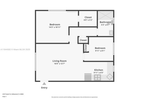 Condo in Hollywood, Florida, 1 bedroom  № 1839192 - photo 19
