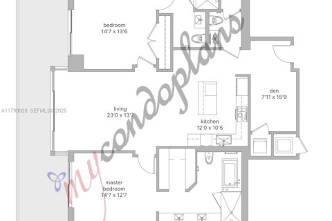 Condo in Miami, Florida, 2 bedrooms  № 2188295