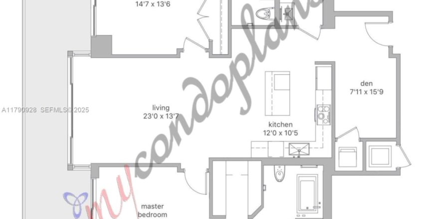 Condo in Miami, Florida, 2 bedrooms  № 2188295