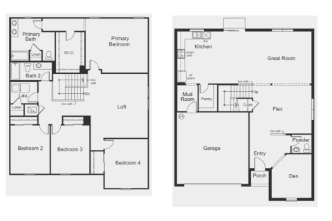 House floor plan «Floor 3016 at Sanctuary Ridge in the Tampa-St. Petersburg Area», 5 rooms in Sanctuary Ridge in the Tampa-St. Petersburg Area