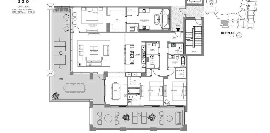 Condominio en Boca Raton, Florida, 3 dormitorios № 1049884