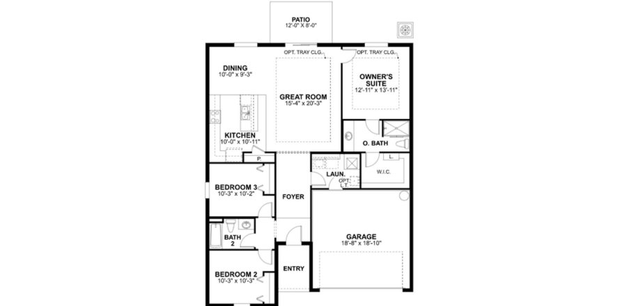 Планировка таунхауса «141SQM VENTURA» 3 спальни в ЖК SUMMERWOODS