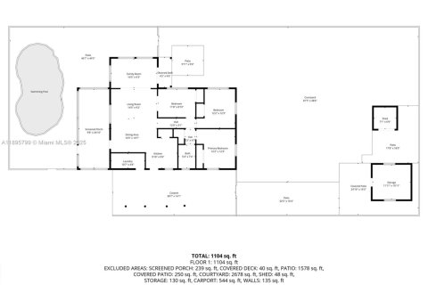 Купить виллу или дом в Форт-Лодердейл, Флорида 3 спальни, 102.94м2, № 1948624 - фото 21