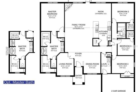 House in North Port, Florida 4 bedrooms, 237.55 sq.m. № 2107269 - photo 2