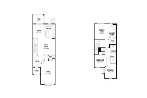 House floor plan «143SQM», 3 bedrooms in HARMONY AT LAKEWOOD RANCH