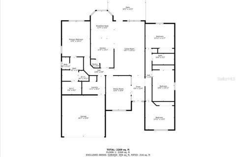 Купить виллу или дом в Окала, Флорида 3 комнаты, 217.67м2, № 1847053 - фото 2
