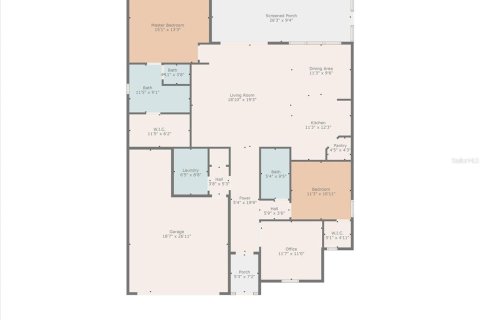 Купить виллу или дом в Киссимми, Флорида 8 комнат, 158.4м2, № 1690693 - фото 24