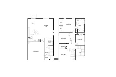 House floor plan «House», 4 bedrooms in Grand Reserve Express